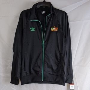 NWT Umbro Black Lightweight Jacket Coat Mexico